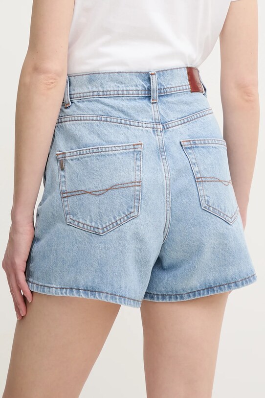 Pepe Jeans fustă și pantaloni denim REGULAR SKORT HW PL801187NC9 albastru SS25