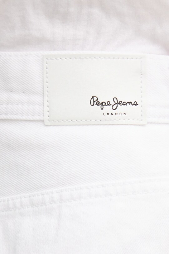 Pepe Jeans spódnicospodnie jeansowe REGULAR SKORT HW biały PL801187TC0