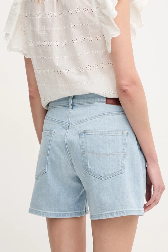 Odzież Pepe Jeans szorty jeansowe REGULAR SHORT HW MABLE PL801188PG8 niebieski