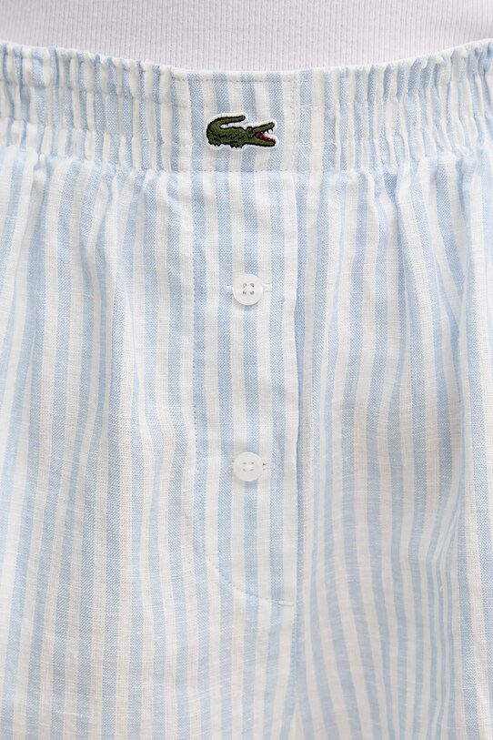 Льняные шорты Lacoste голубой FF0226