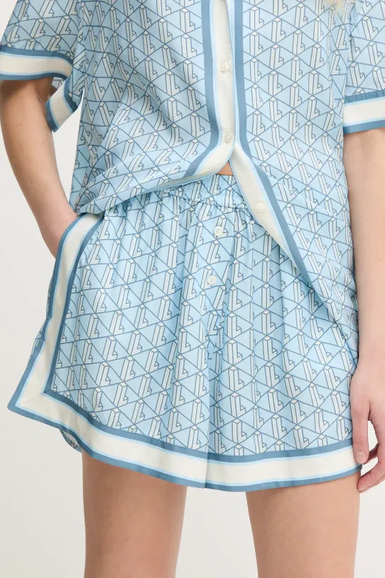 Kratke hlače Lacoste tkanina plava FF0464