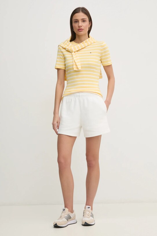 Lacoste pantaloncini GF9606 bianco SS25