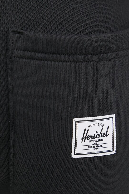 Бавовняні шорти Herschel чорний 50307.00001