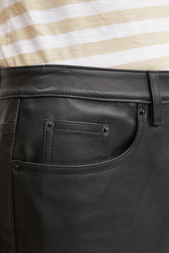 MICHAEL Michael Kors pantaloni scurti de piele negru MR530SVFAF