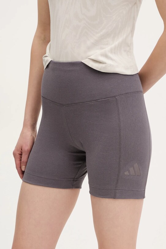 adidas pantaloni scurti ALL SZN RIB tricotaj violet JJ1233