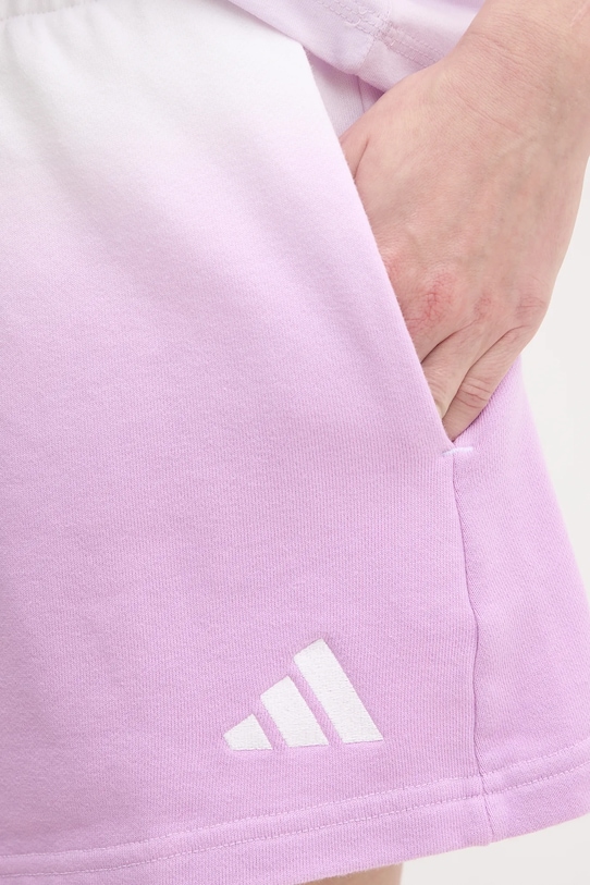 adidas pantaloni scurți din bumbac ALL SZN Dip Dye violet JJ4580