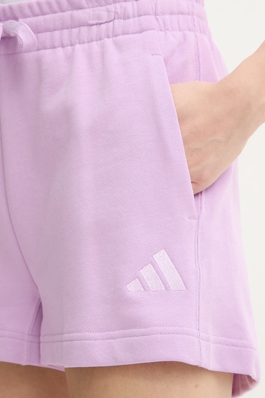 Bavlněné šortky adidas ALL SZN fialová JD4735