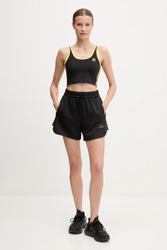 adidas pantaloni scurți W AOP Blur JG6224 negru SS25