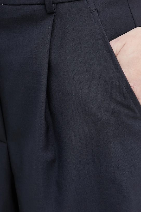 Шерстяные шорты Weekend Max Mara тёмно-синий 2515141011600