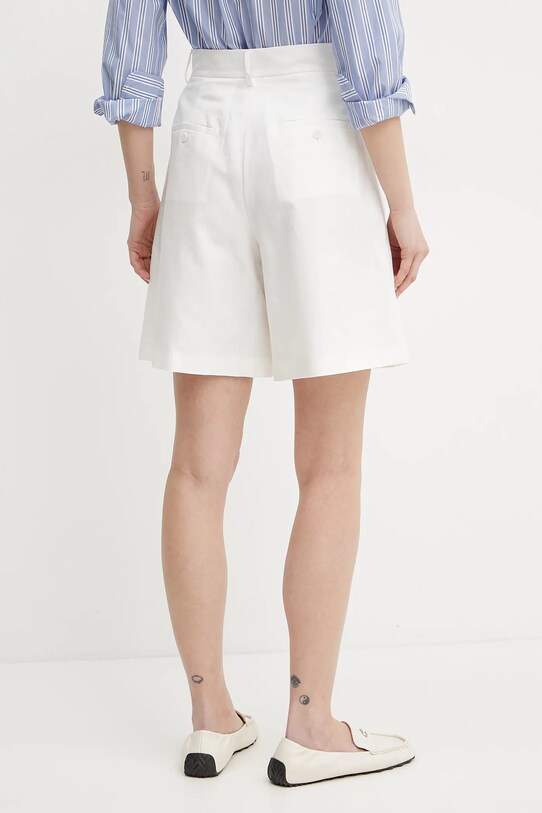 Îmbrăcăminte Weekend Max Mara pantaloni scurți din amestec de in 2515141032600 alb