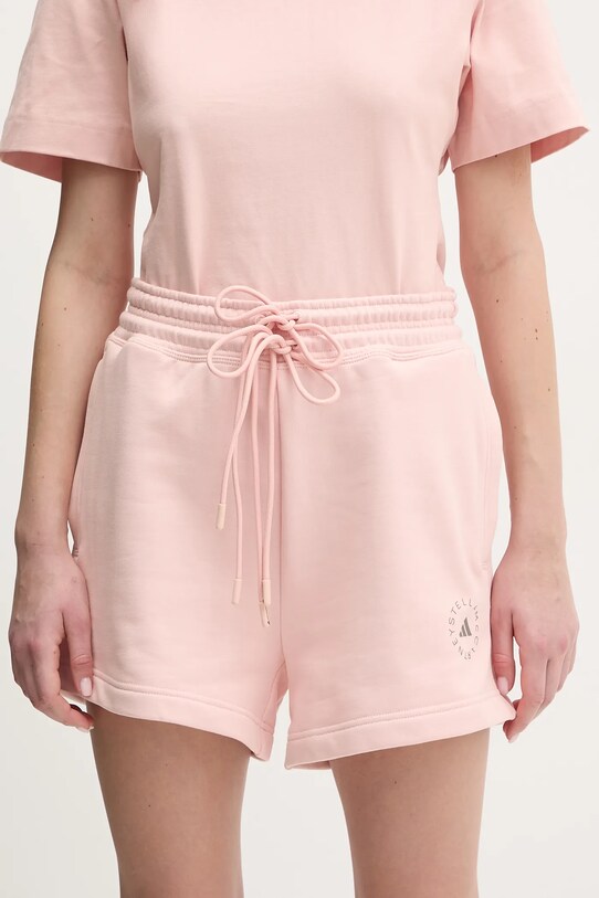 Bavlnené šortky adidas by Stella McCartney potlač ružová JI5060