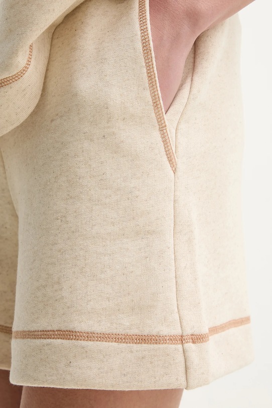 MM szorty z domieszką lnu beżowy 2516781048600