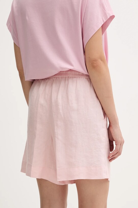 Одяг Лляні шорти United Colors of Benetton 4AGHD901T рожевий