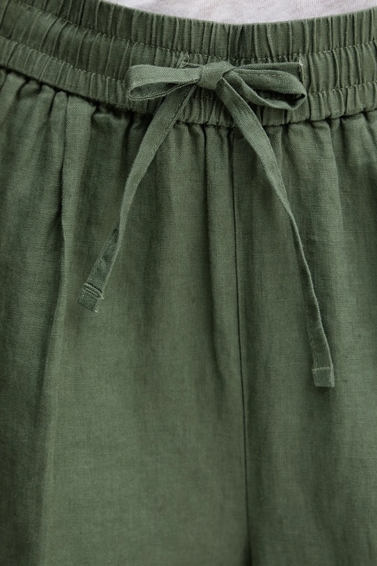 Льняные шорты United Colors of Benetton 4AGHD901T зелёный