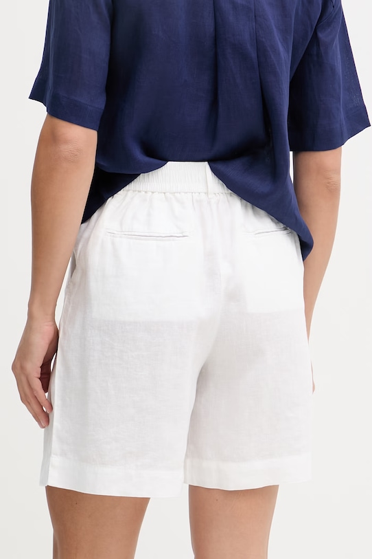 Odjeća United Colors of Benetton Kratke hlače za žene od lana 4AGHD901V bijela