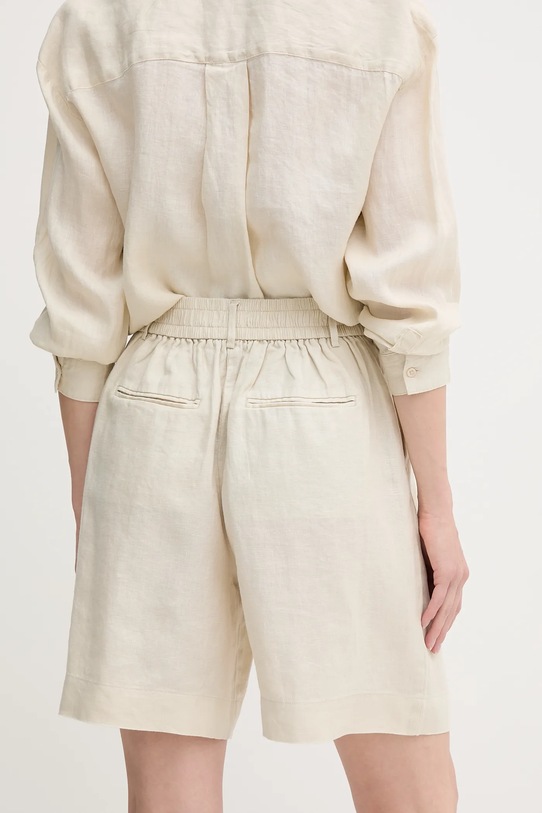 Oblečení Lněné kraťasy United Colors of Benetton 4AGHD901V béžová