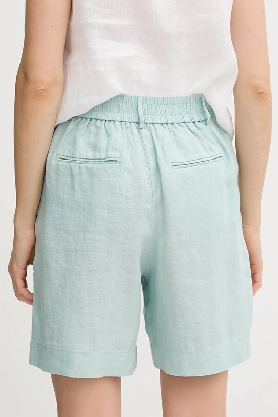 Îmbrăcăminte United Colors of Benetton pantaloni scurți din in 4AGHD901V turcoaz