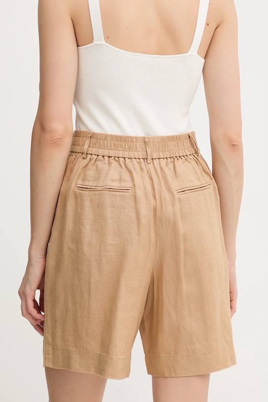 Ρούχα Σορτς από λινό United Colors of Benetton 4AGHD901V μπεζ