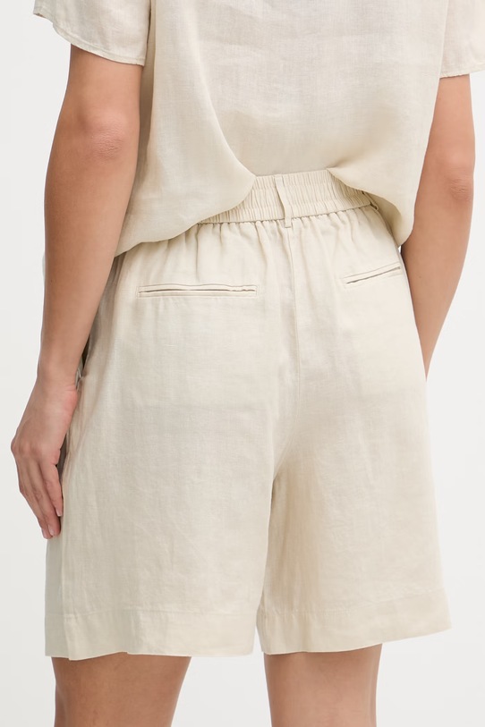 Odjeća United Colors of Benetton kratke hlače ženske od lana 4AGHD901V bež