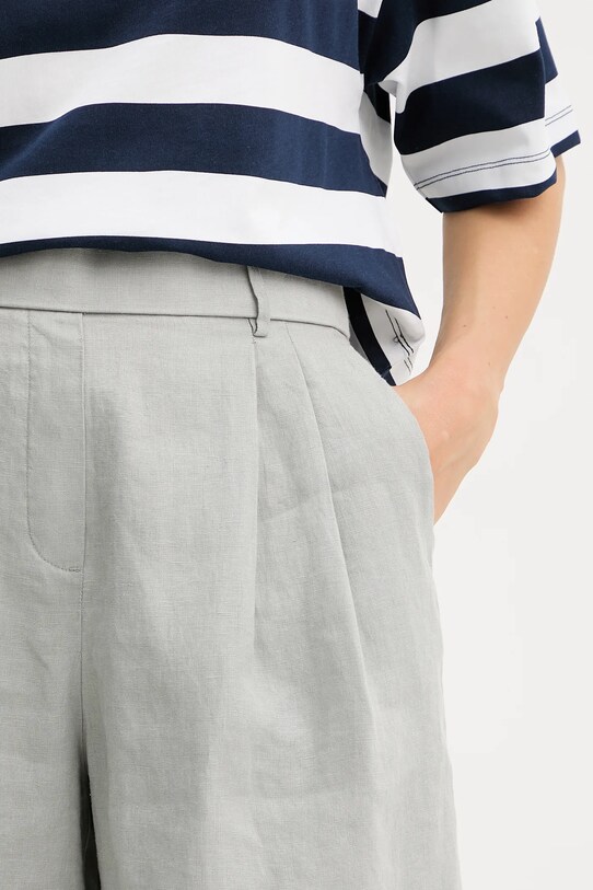 United Colors of Benetton pantaloni scurți din in gri 4AGHD901V
