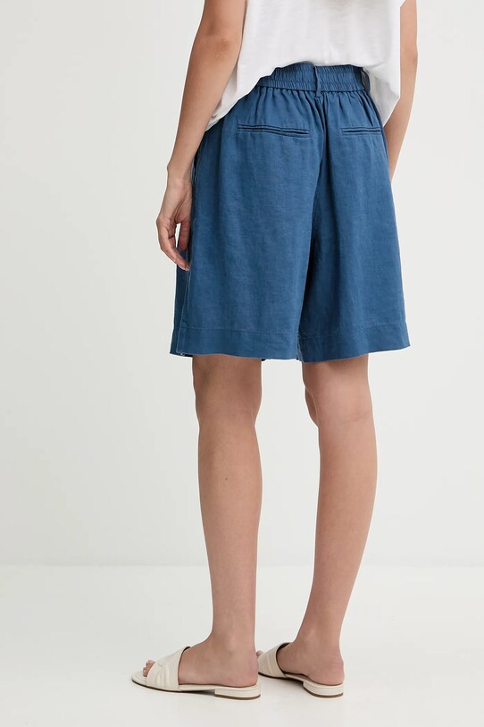 Одяг Лляні шорти United Colors of Benetton 4AGHD901V блакитний