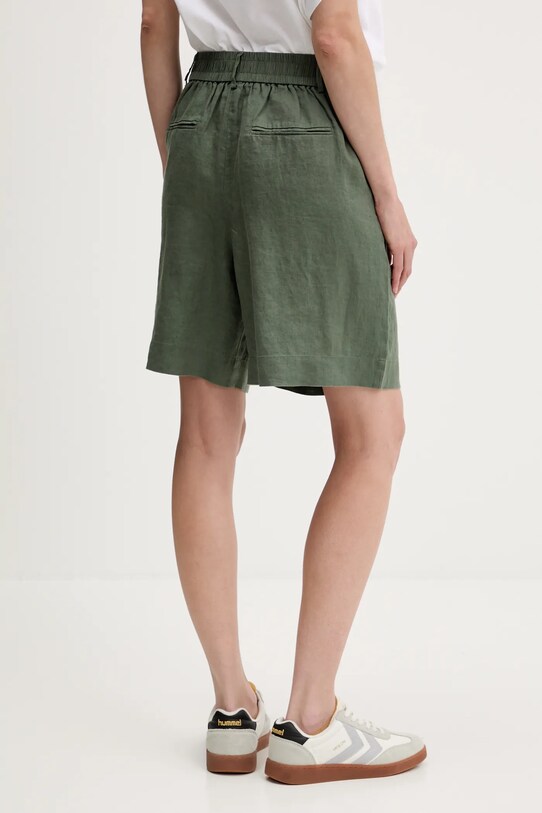 Одежда Льняные шорты United Colors of Benetton 4AGHD901V зелёный