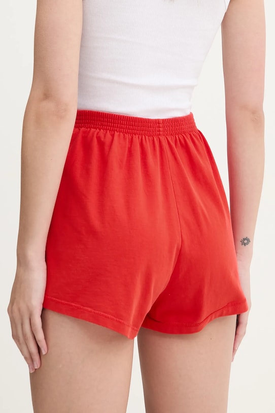 American Vintage pamut rövidnadrág FAZ09AE25 piros SS25