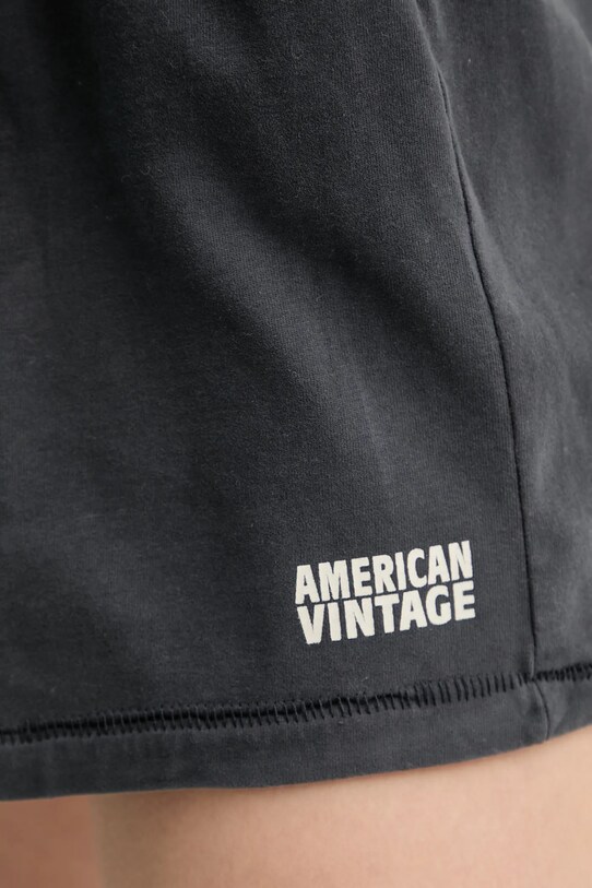 American Vintage pamut rövidnadrág szürke FAZ09AE25