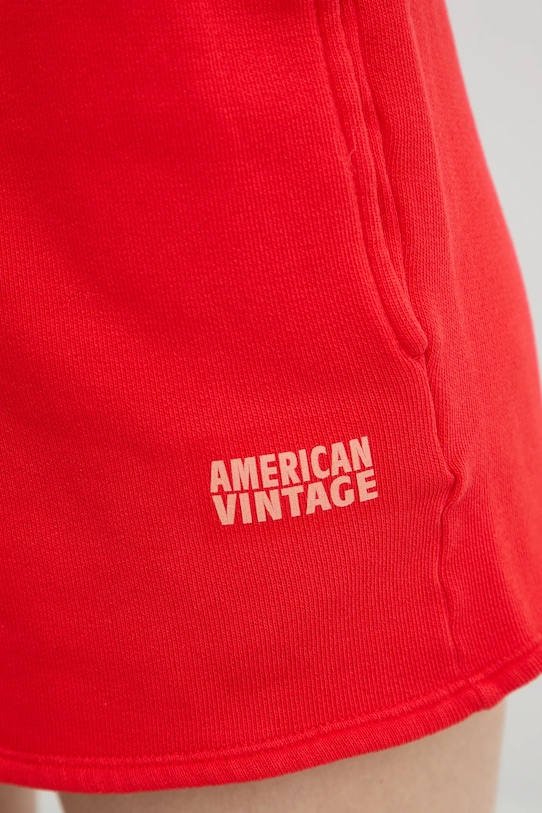 American Vintage szorty czerwony IZU09AE25