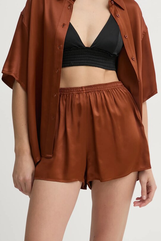 American Vintage pantaloni scurti panza maro UNY09AE25