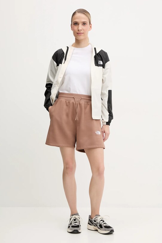 The North Face pantaloni scurți Essential Relaxed NF0A8C2F6IH1 maro SS25