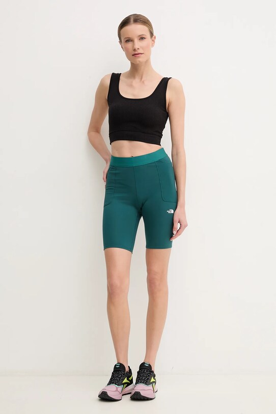 The North Face pantaloni scurti sport Refina NF0A8EF76GI1 verde SS25
