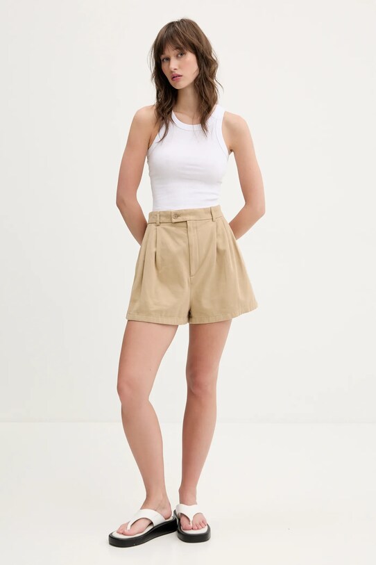 Bavlněné šortky Filippa K 31368.FK béžová SS25