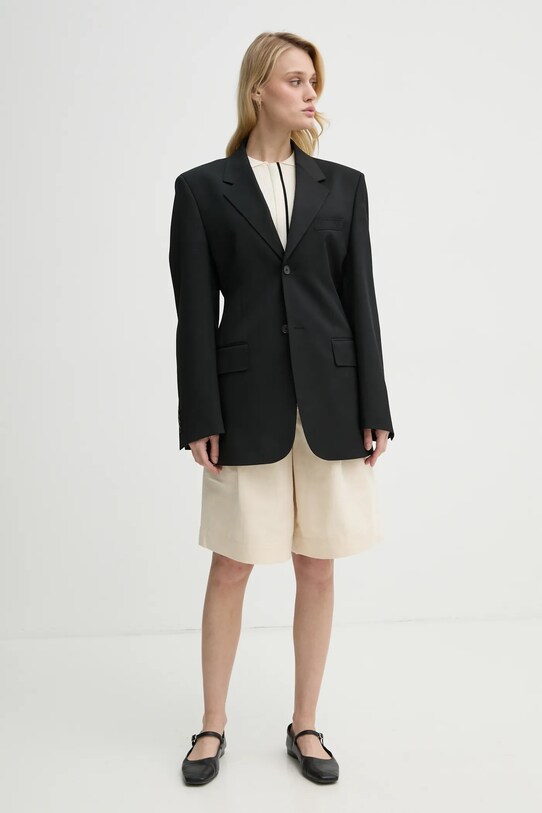 Filippa K pantaloni scurti din in 31114.FK bej SS25