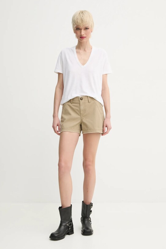 Хлопковые шорты ZADIG&VOLTAIRE WWBS01155.251 зелёный SS25