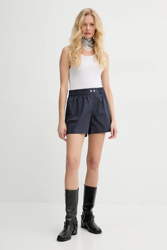 ZADIG&VOLTAIRE pantaloni scurți din bumbac WWBS01160.404 bleumarin SS25