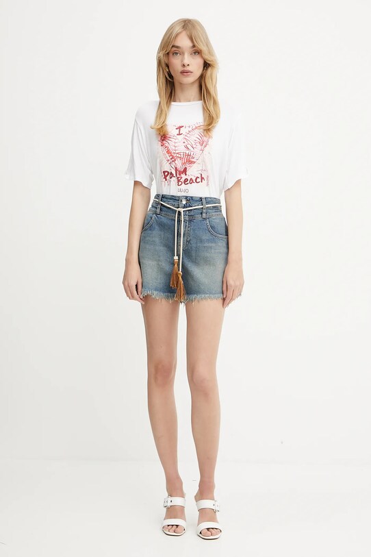 Džínové šortky Liu Jo UA5152.D0244 modrá SS25