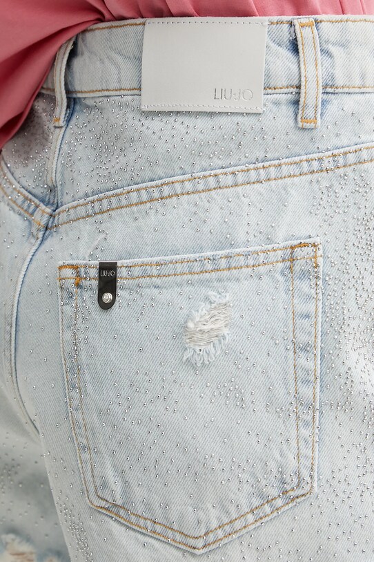 Liu Jo pantaloni scurți din denim albastru UA5253.D0238