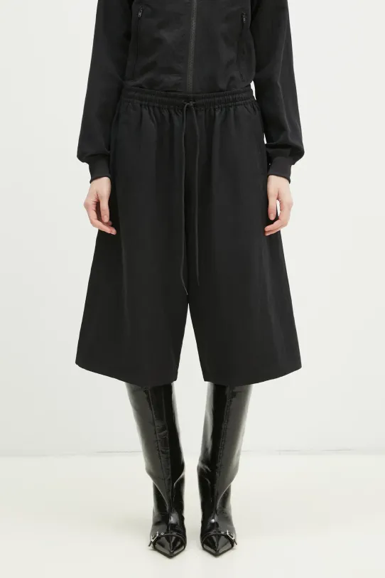 Y-3 shorts Washed Twill Shorts fabric black JD3516