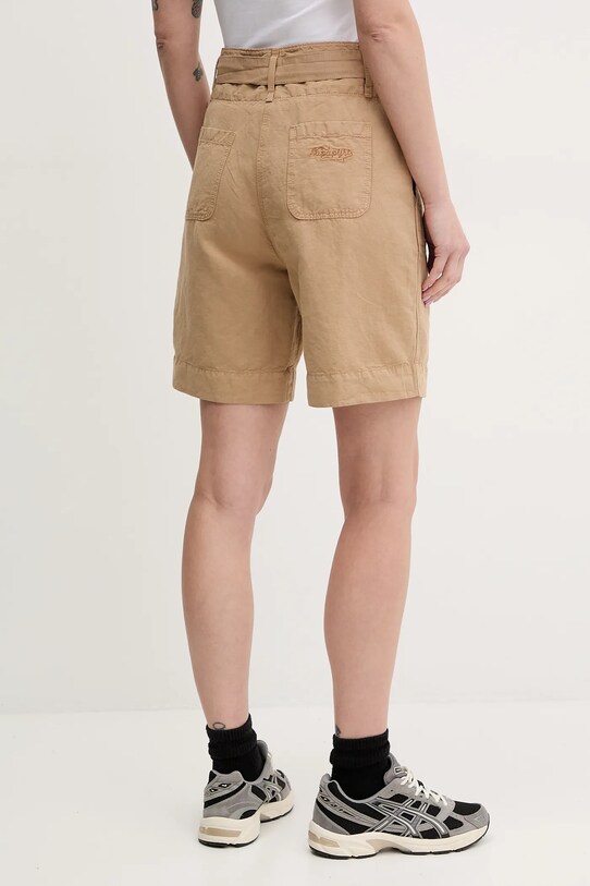 Odzież Napapijri szorty lniane N-Nice NP0A4IEXN1Q1 beżowy