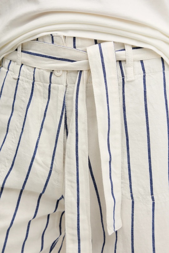 Λινό σορτς Napapijri N-Nice μπεζ NP0A4IEW89S1