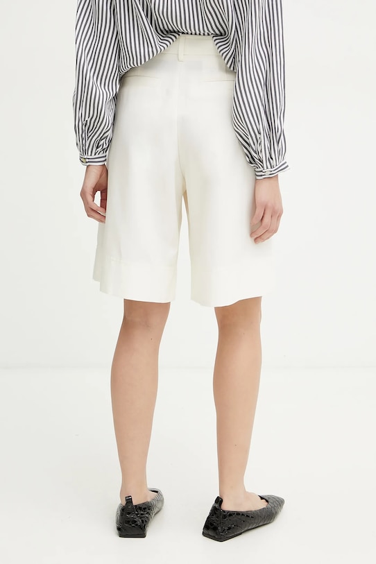 Odzież BOSS Orange szorty z domieszką lnu 50546217 beżowy