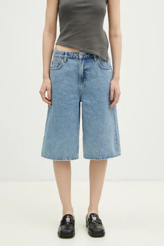 Дънков къс панталон KSUBI Low Rider текстил син WPS24WA012