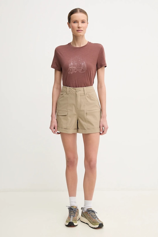 Helly Hansen pantaloni scurți outdoor Maridalen 62872 verde SS25