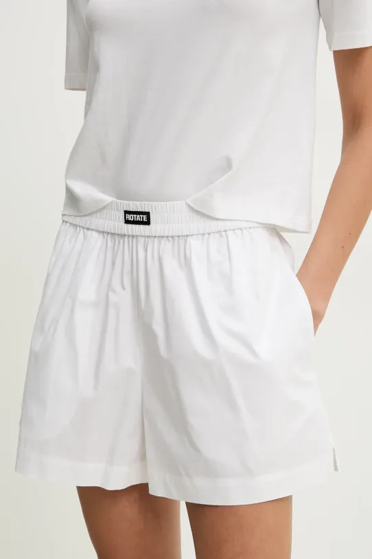 Rotate pantaloni scurți panza alb 113828400