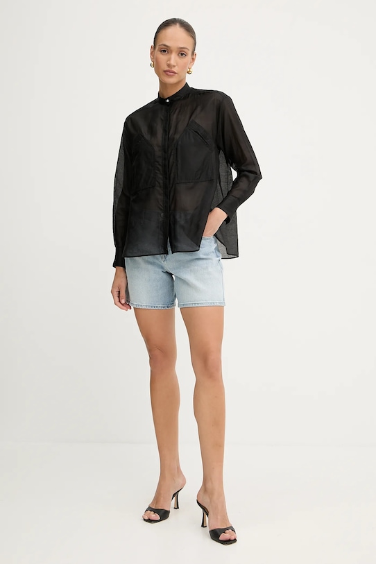 Guess pantaloni scurți jeans W5GD1A.D4K30 albastru SS25