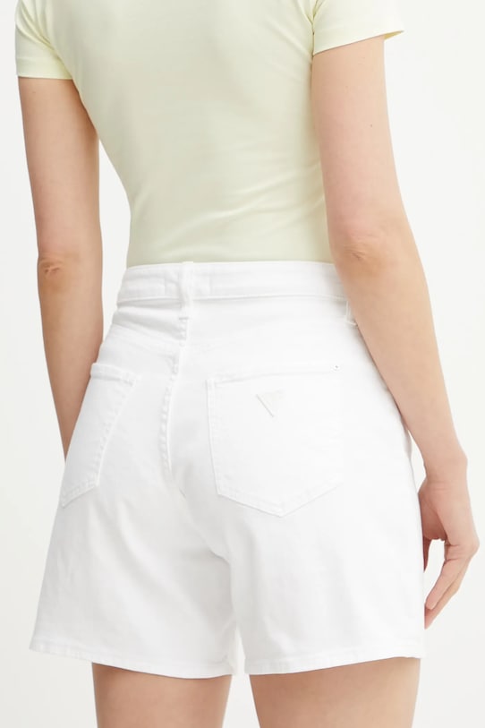 Ρούχα Τζιν σορτς Guess W5GD1A.D4T50 λευκό