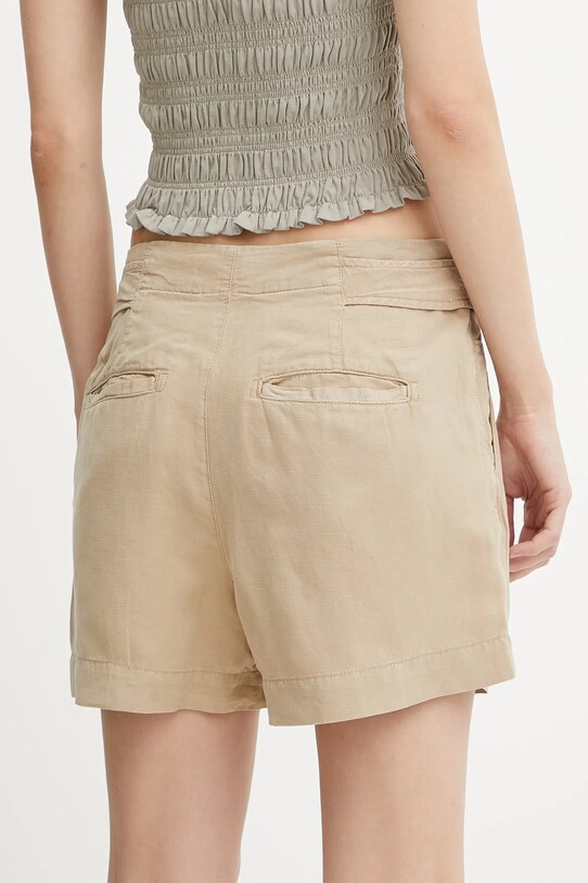 Ρούχα Λινό σορτς Guess SHAYE W5GD1J.WG8N0 πράσινο