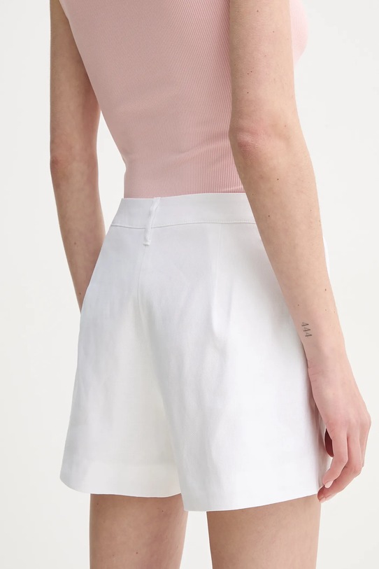 Odzież Guess szorty lniane ISABEAU W5GD1W.WH5L2 biały