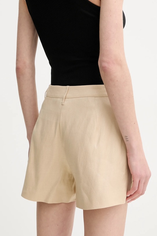 Odzież Guess szorty lniane ISABEAU W5GD1W.WH5L2 beżowy